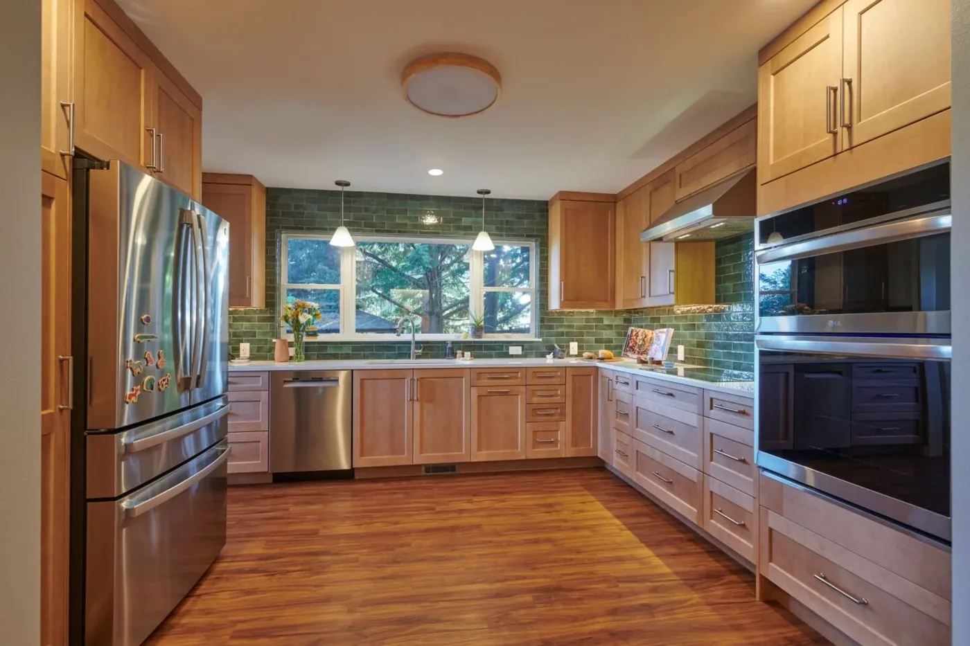 Green Lake kitchen addition after preparation view 1