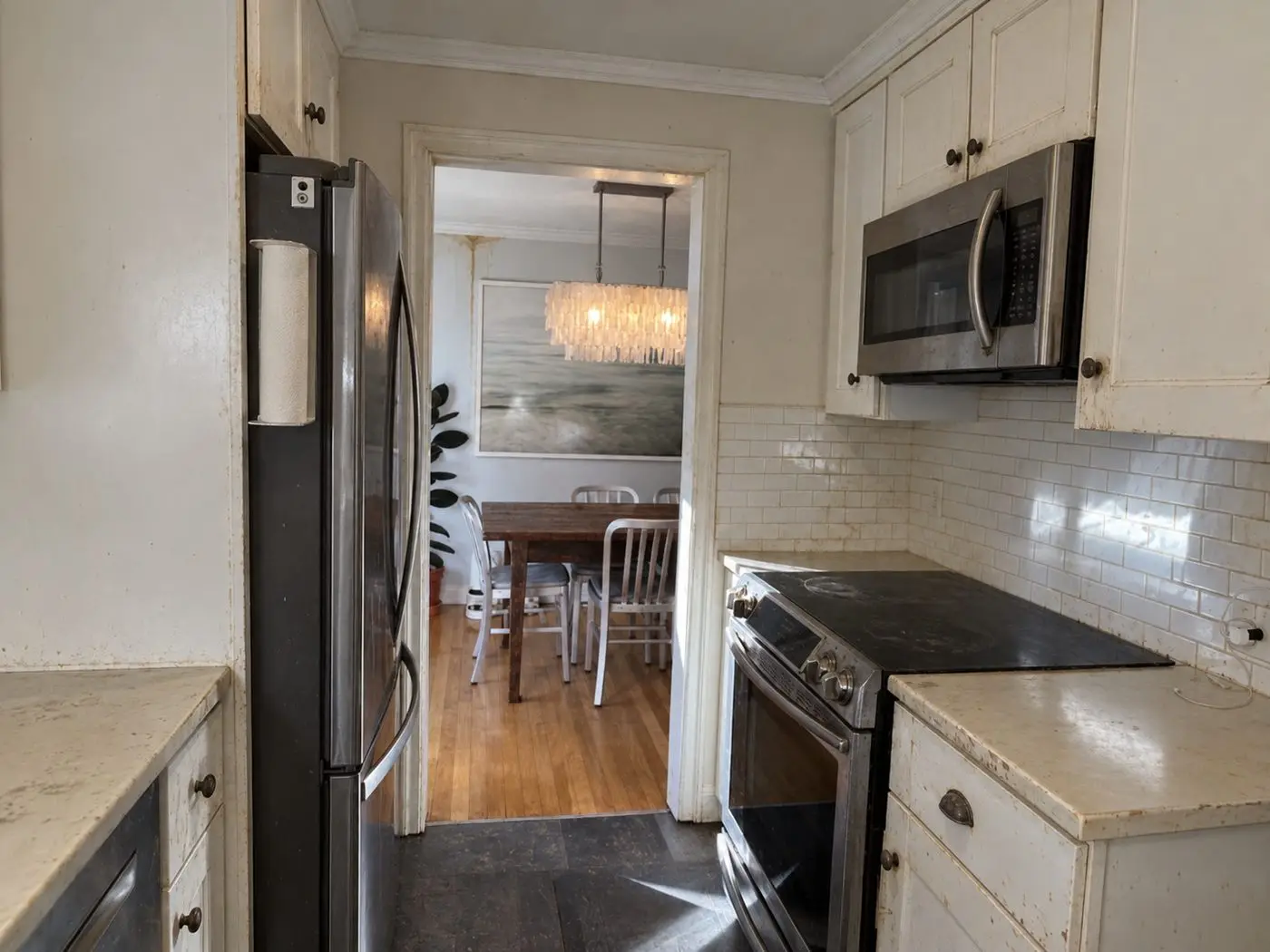 Galley kitchen before