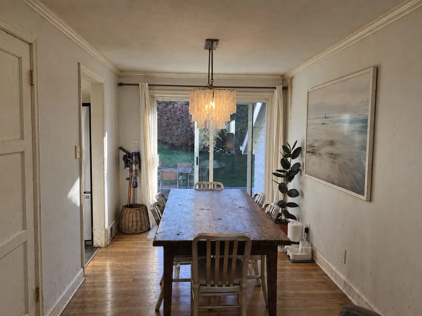 Dining room before