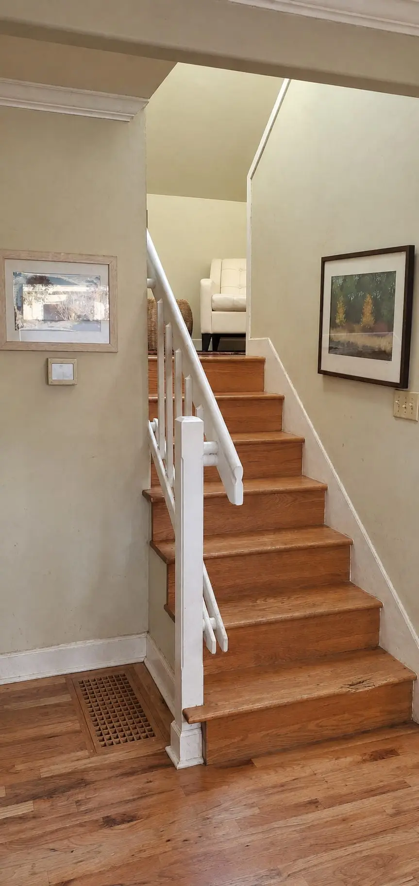 Staircase before